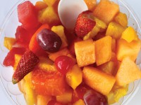 Bowl de frutas surtidas según estación. 